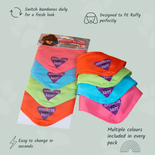 Comfort Me Raffy Bandana Accessory Pack