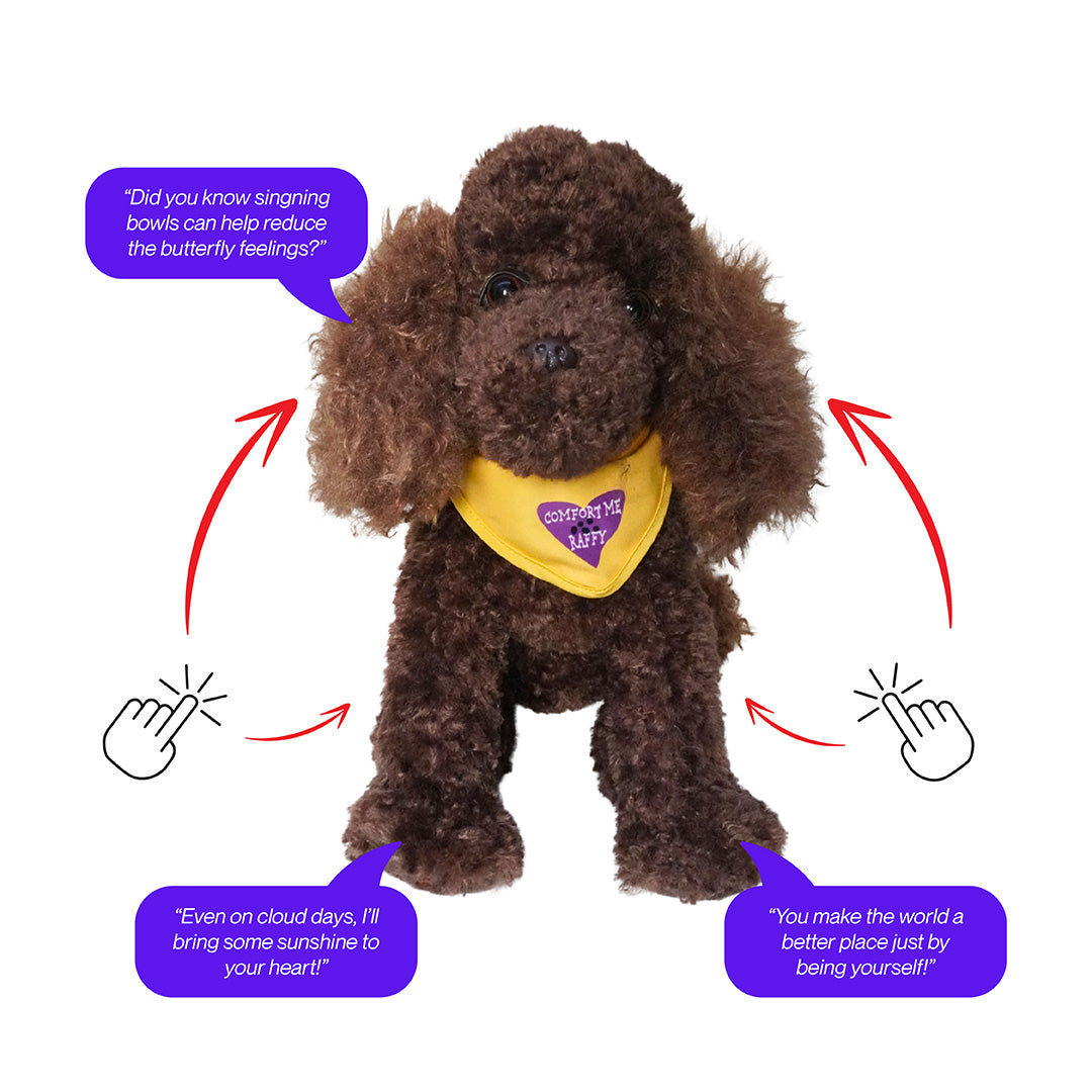 Comfort Me Raffy™ - Soothing Talking Plush Companion