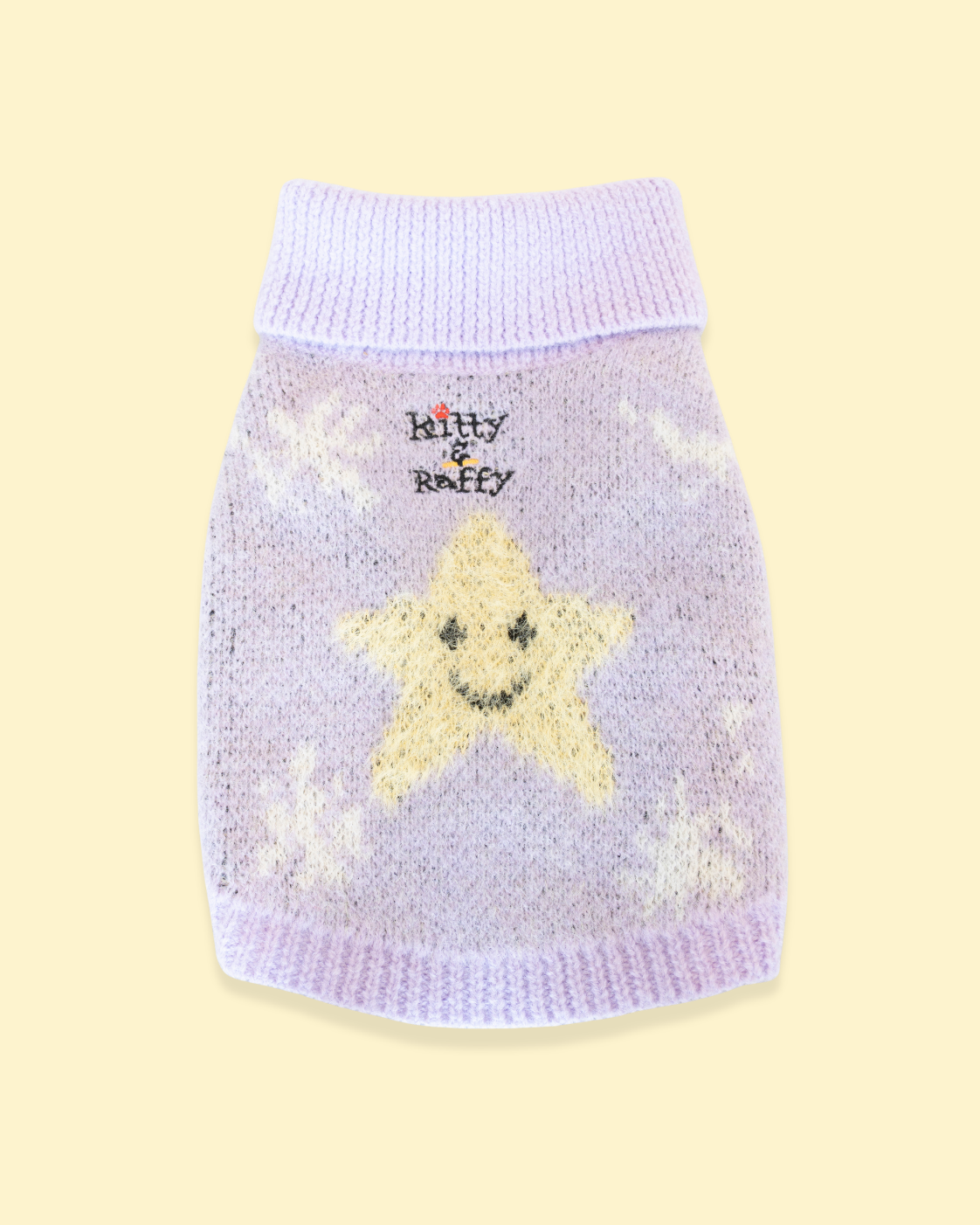 A purple knit jumper specially designed for Comfort Me Raffy
