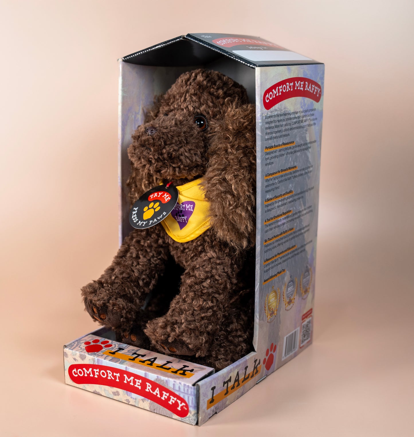 Comfort Me Raffy™ - Soothing Talking Plush Companion