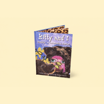 A children's book titled 'kitty and I' shown standing upright on a plain light beige background.