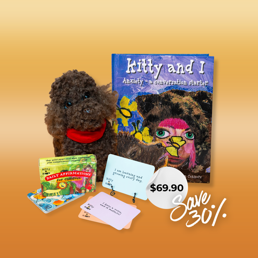 SNUGGLE-SNAP Raffy 🐶+ Affirmation Cards 🎴 + FREE Kitty and I Storybook 📖